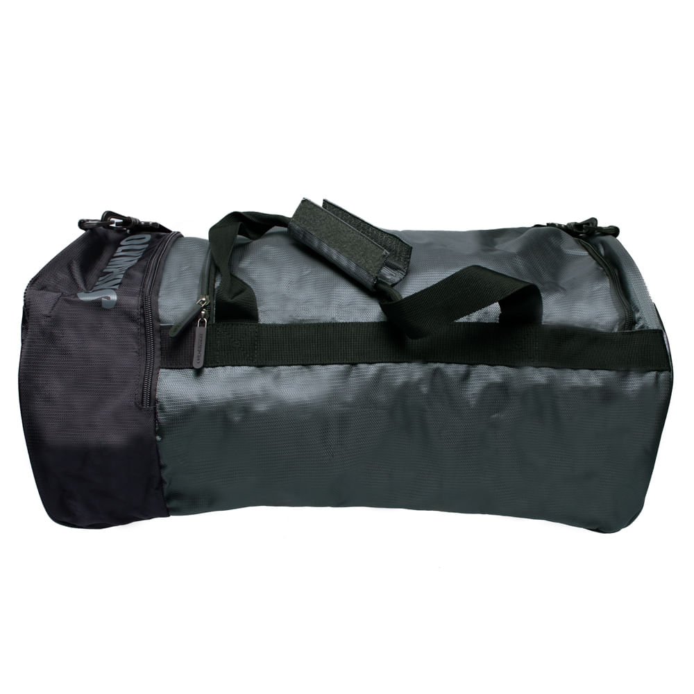 Bolsa Unissex Olympikus Gym Bag Compartimentos Preto/Cinza Preto/Cinza 2