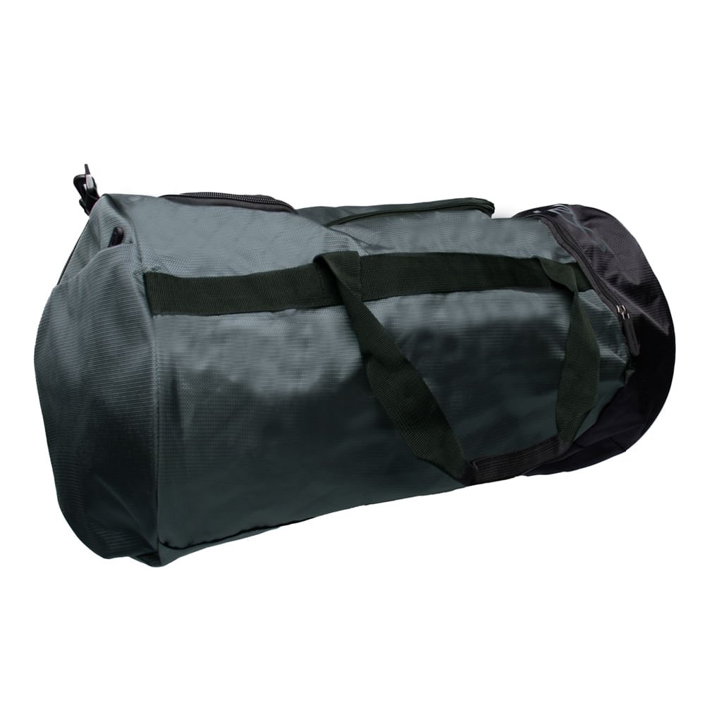 Bolsa Unissex Olympikus Gym Bag Compartimentos Preto/Cinza Preto/Cinza 3