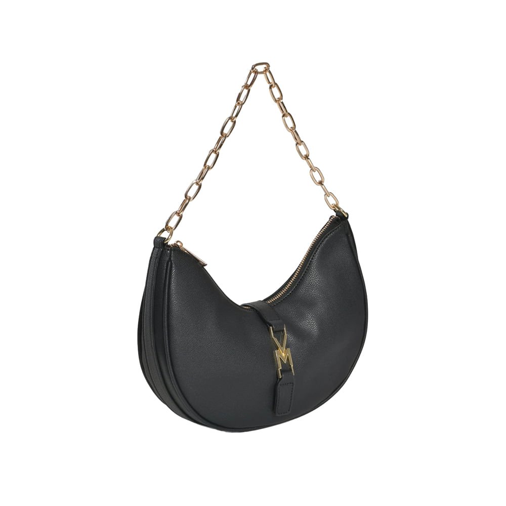 Bolsa Feminina Via Marte Shoulder Bag Pequena Floater Preto Preto 2