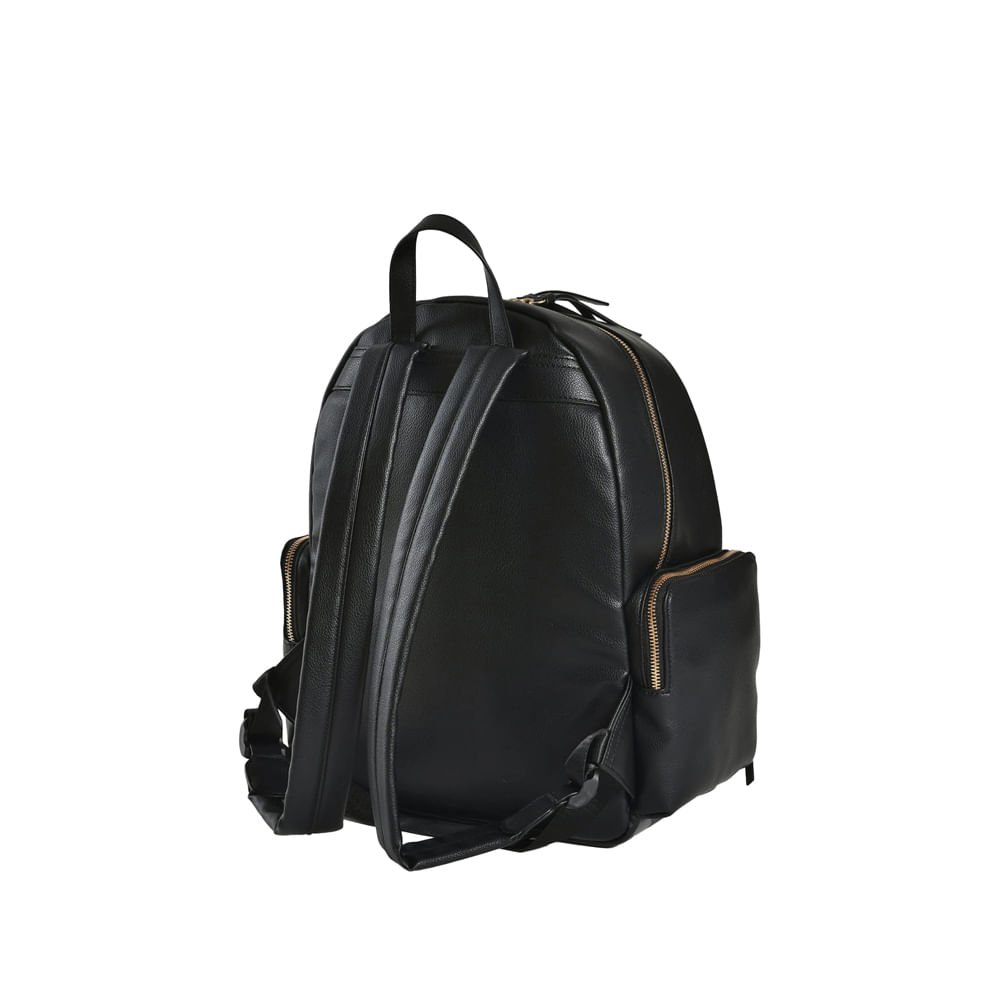 Mochila Feminina Via Marte Grande Napa Preto Preto 4