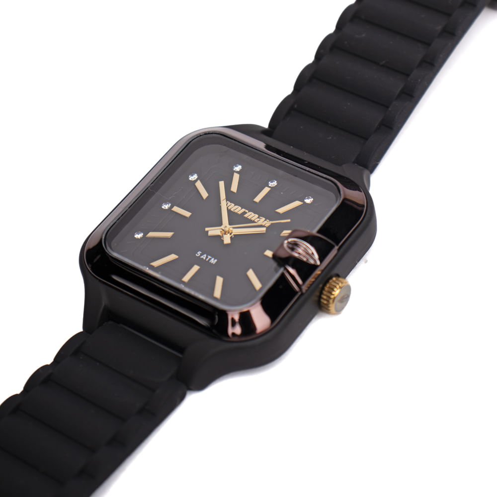 Relógio Feminino Mormaii Analógico MO2036JR8P Preto Preto 3