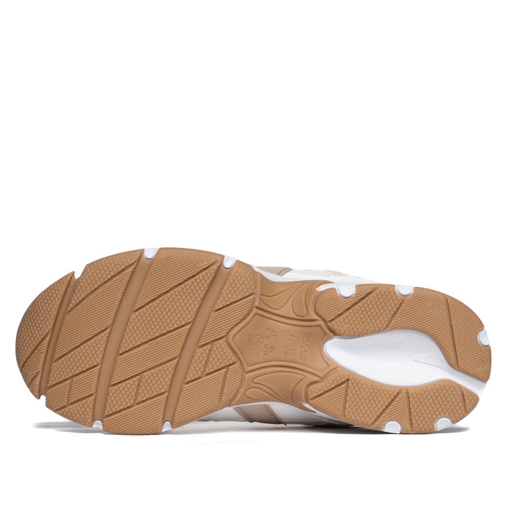 Tênis Feminino Ramarim Casual Têxtil Branco/Bege Branco/Bege 2