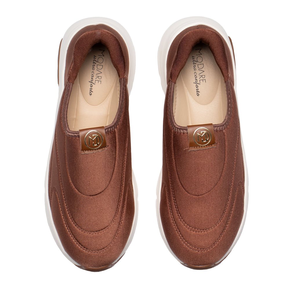 Tênis Feminino Modare New Protection Slip On Avelã Avelã 4