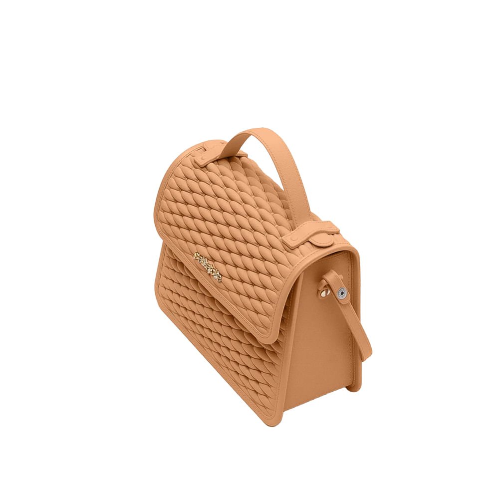 Bolsa Feminina Petite Jolie Pequena Textura Caramelo Caramelo 3