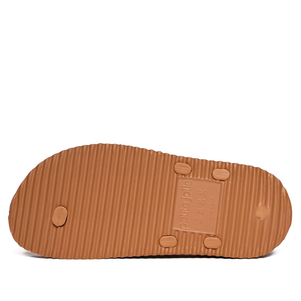 Chinelo Feminino Petite Jolie Basic Marrom Marrom 3