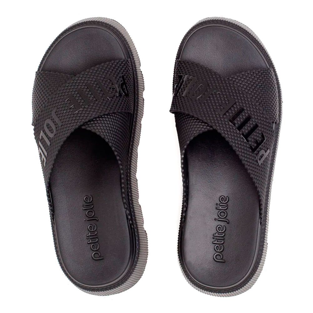 Tamanco Feminino Petite Jolie Smash Up Flatform Preto Preto 3