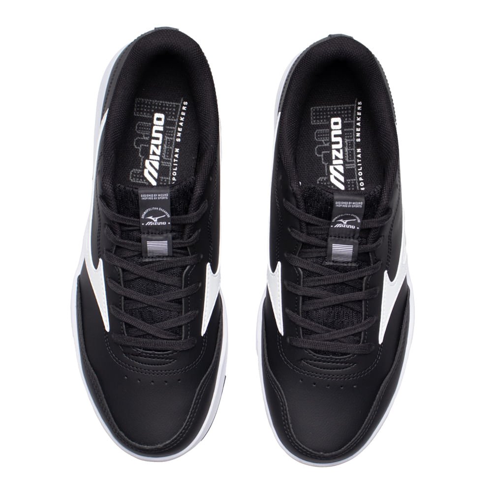 Tênis Masculino Mizuno City Wall Preto/Branco Preto/Branco 4