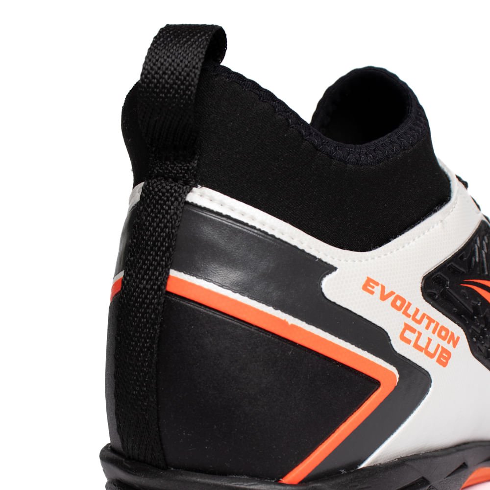 Chuteira Masculina Penalty Futsal Locker Y-1 Preto/Vermelho Preto/Branco/Laranja 5