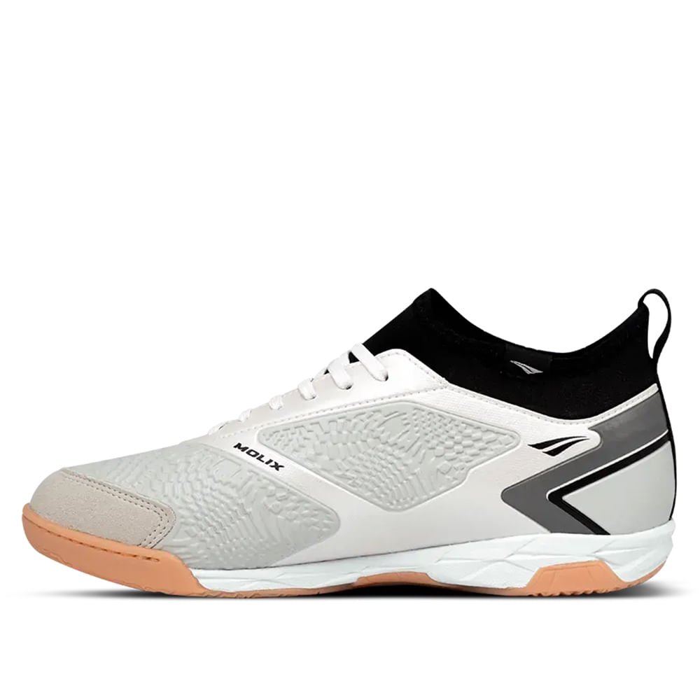 Chuteira Masculina Penalty Futsal Locker Y-1 Branco/Preto Branco 5