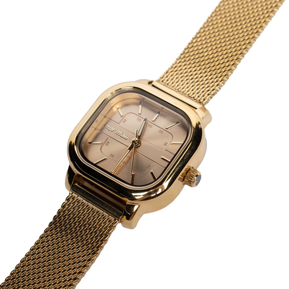 Relógio Feminino Mormaii Analógico MO2036KF1X Dourado Dourado 3