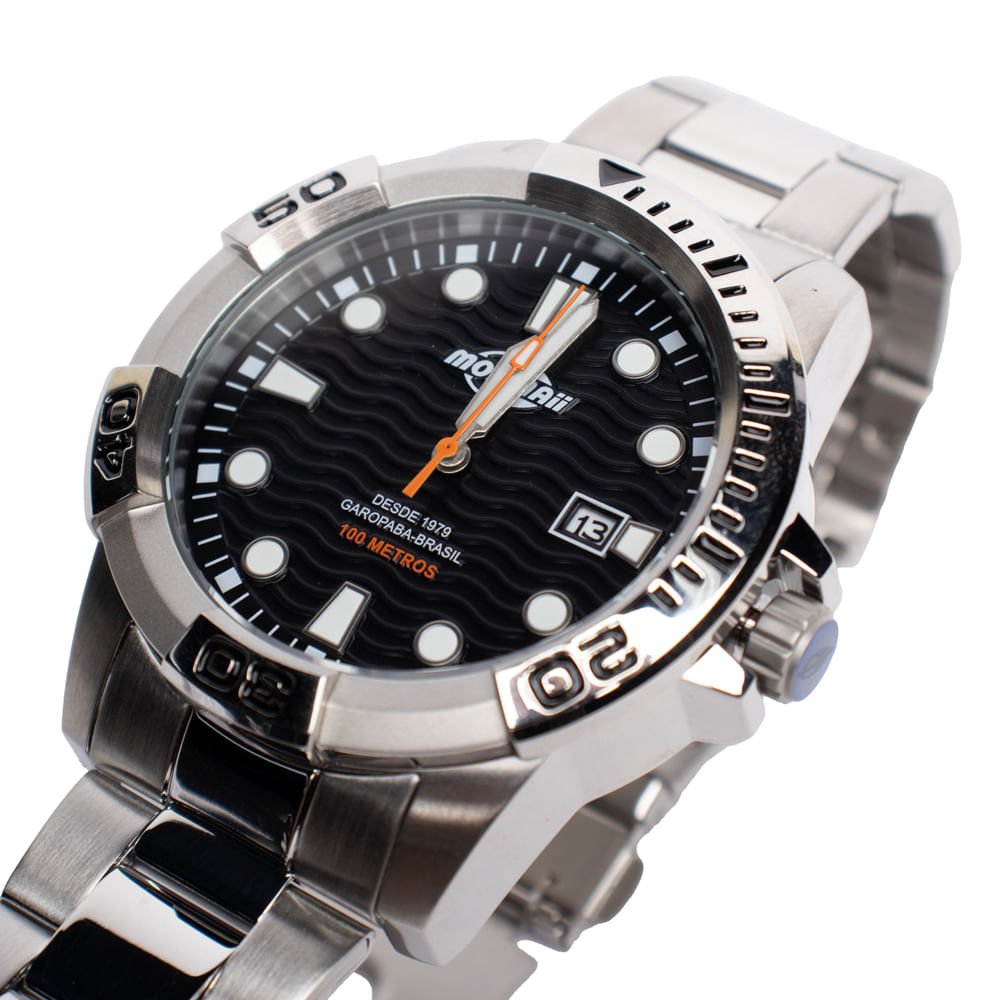 Relógio Masculino Mormaii Analógico MO2317AN1P Prata Prata 3