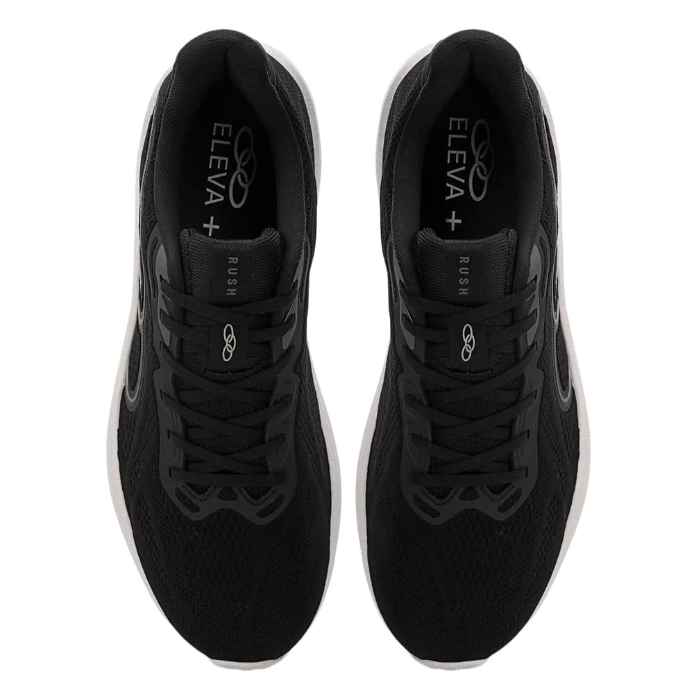 Tênis Unissex Olympikus Rush 419 Eleva+ Preto/Branco Preto/Branco 4
