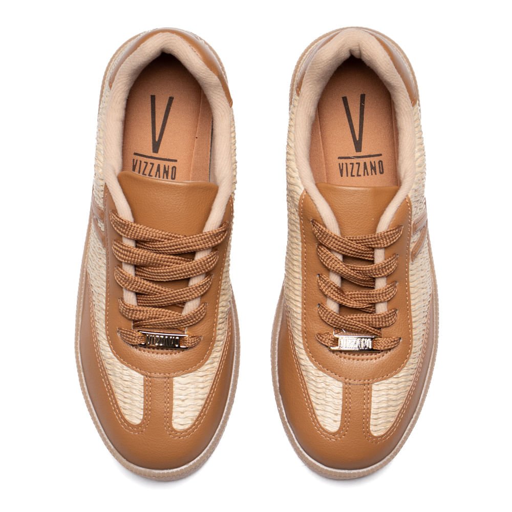 Tênis Feminino Vizzano Laço Napa Floather Bege/Marrom Bege/Marrom 4