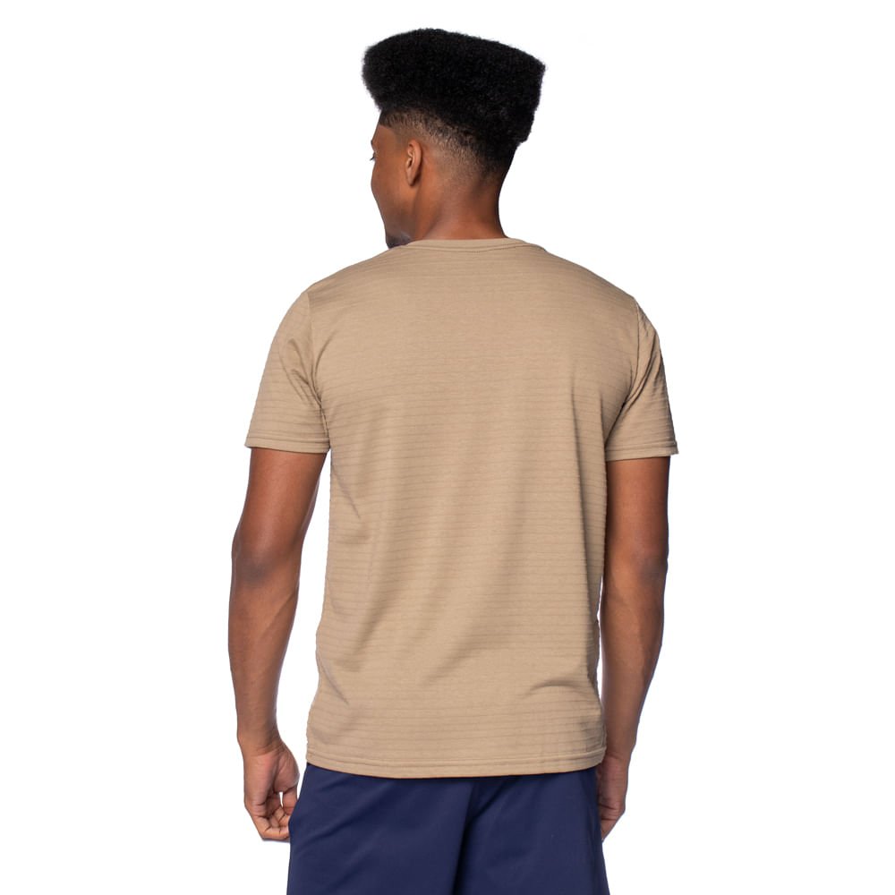 Camiseta Masculina Radical Style Texturizada Marrom Claro Marrom Claro 2