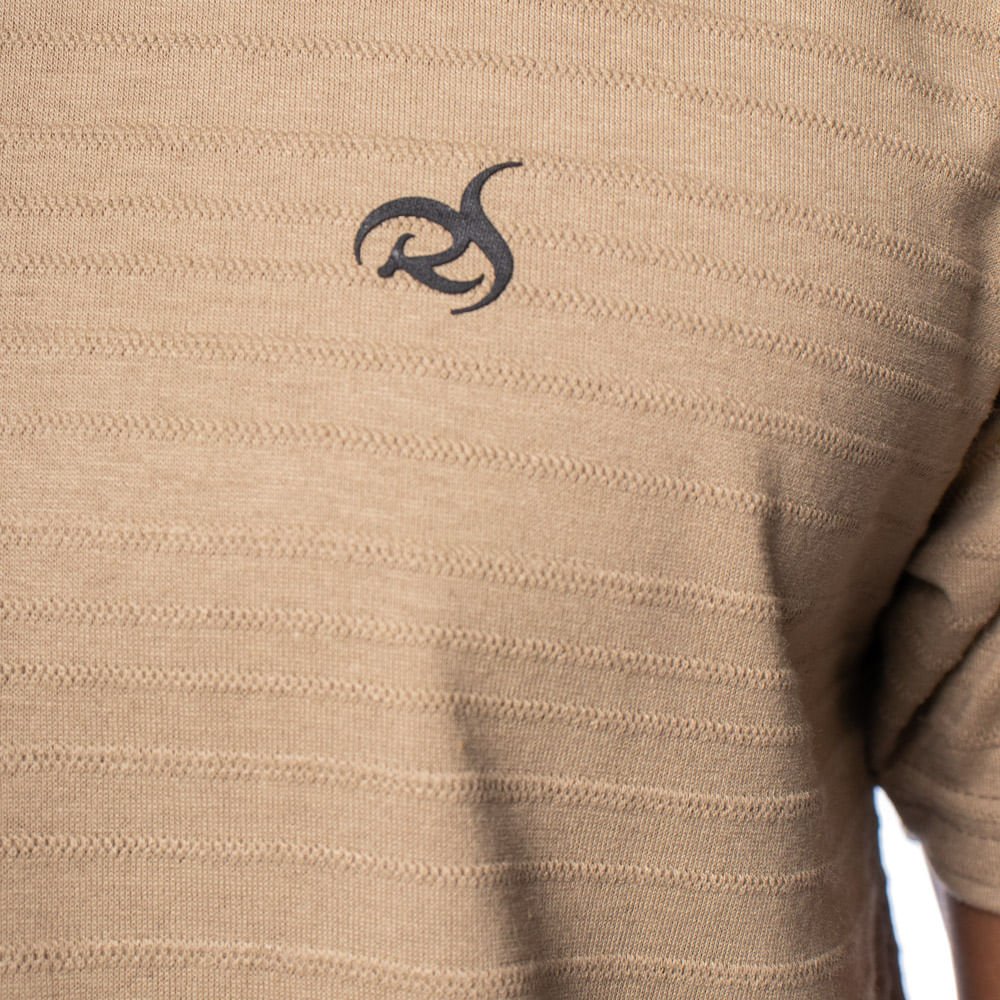 Camiseta Masculina Radical Style Texturizada Marrom Claro Marrom Claro 3