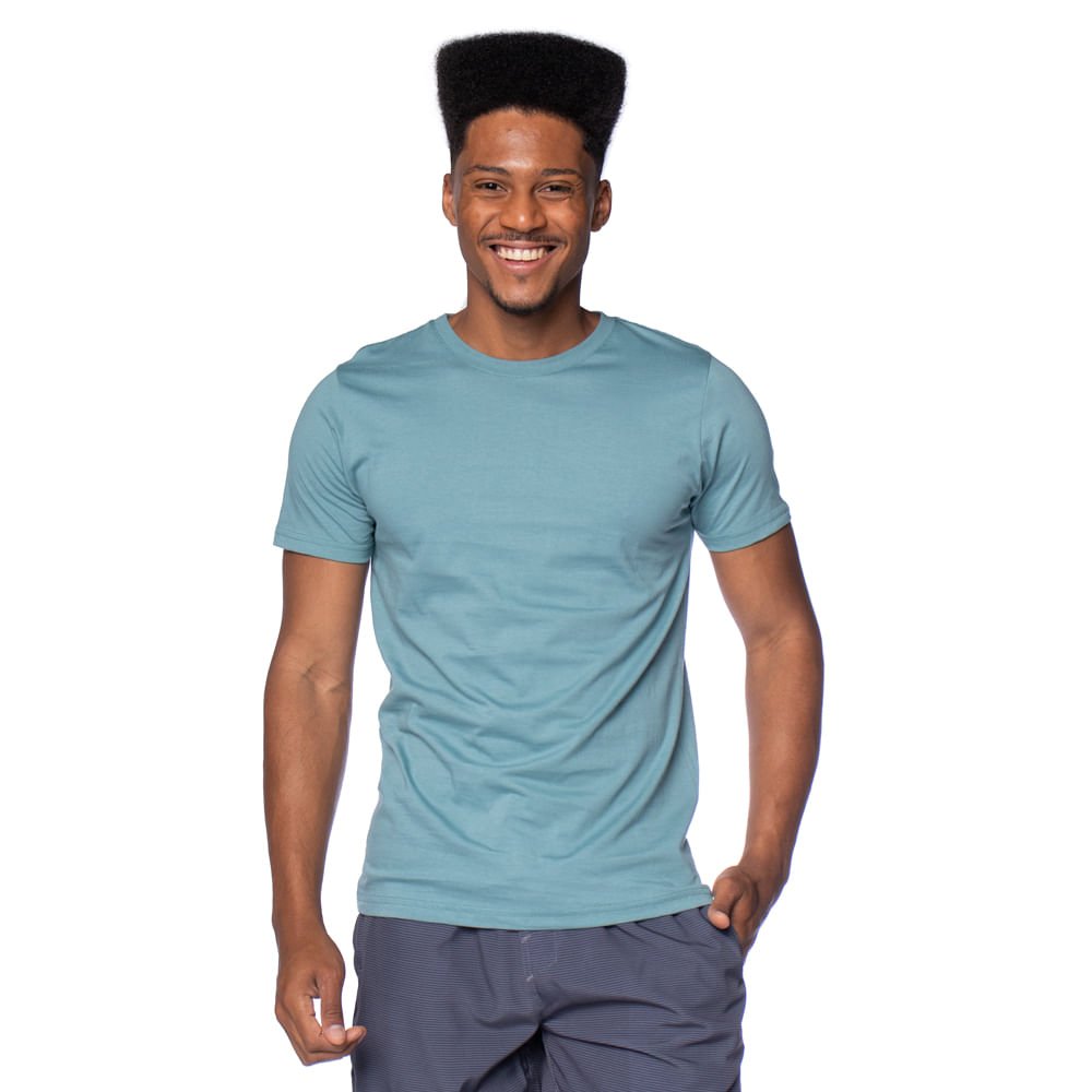 Camiseta Masculina Radical Style Básica Verde
