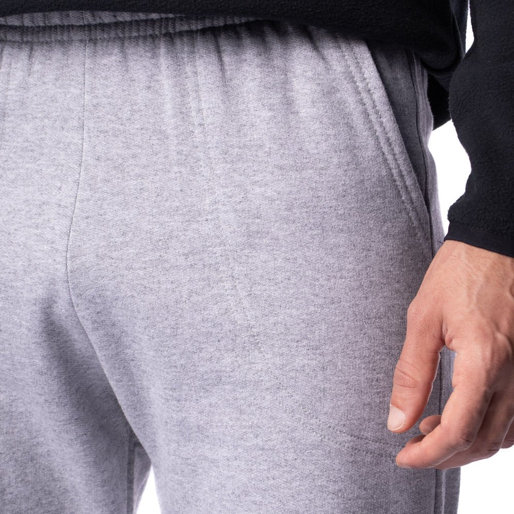 Calça Masculina Desayner Moletom Básica Cinza Cinza 3