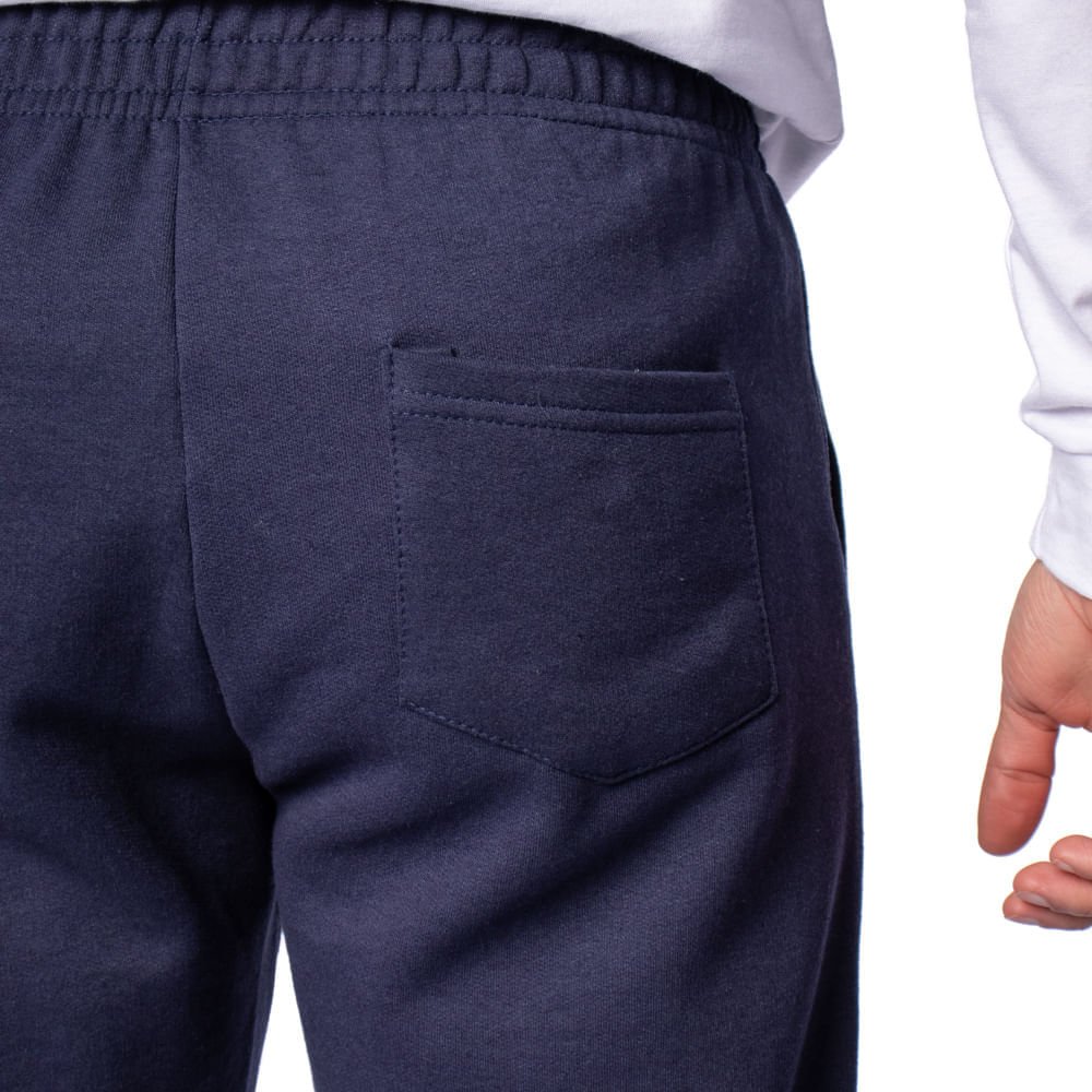 Calça Masculina Desayner Moletom Básica Reta Marinho Marinho 4
