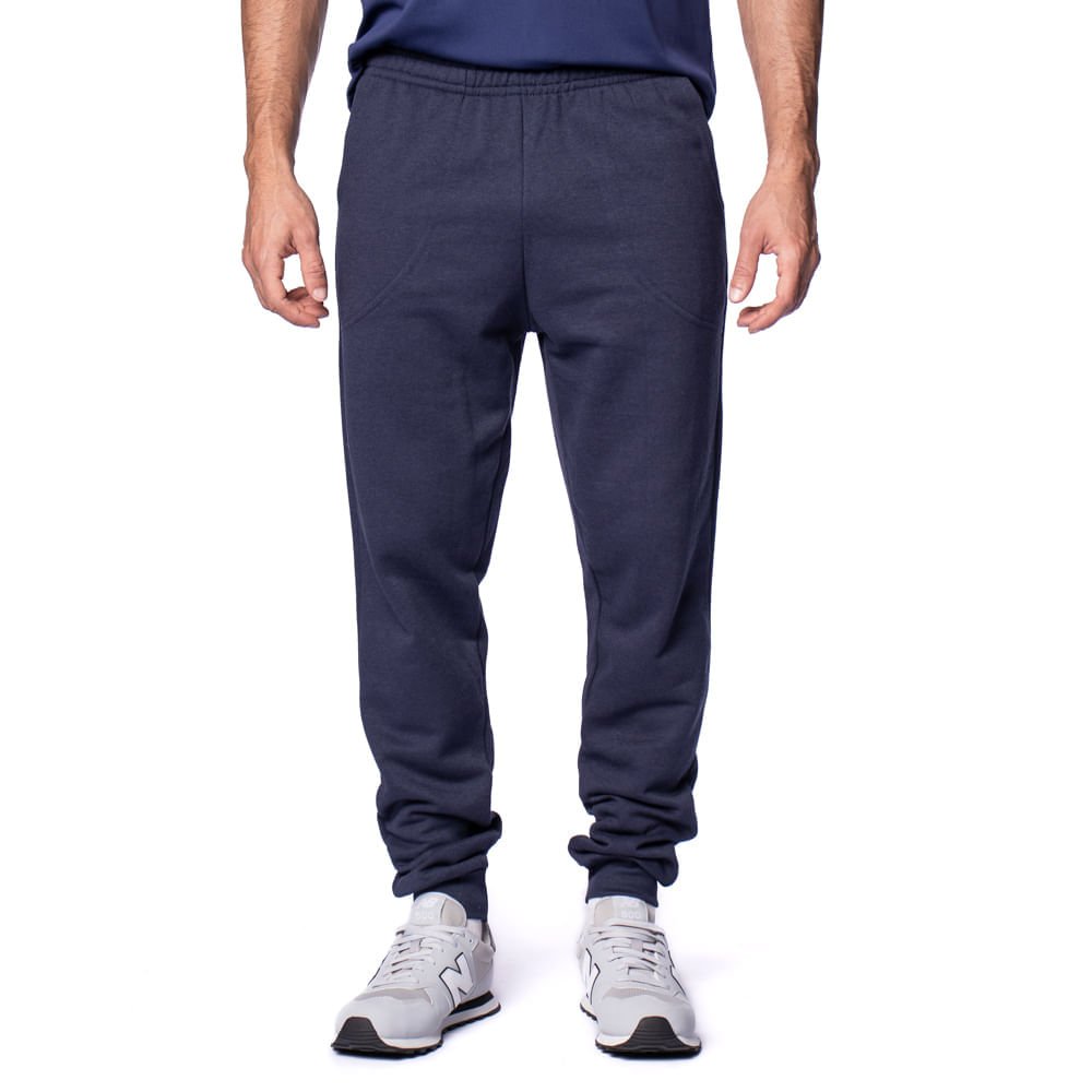 Calça Masculina Desayner Moletom Básica Marinho