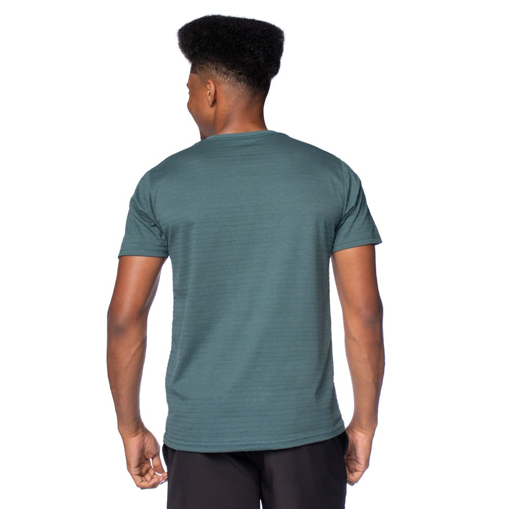 Camiseta Masculina Radical Style Texturizada Verde Escuro Verde Escuro 2