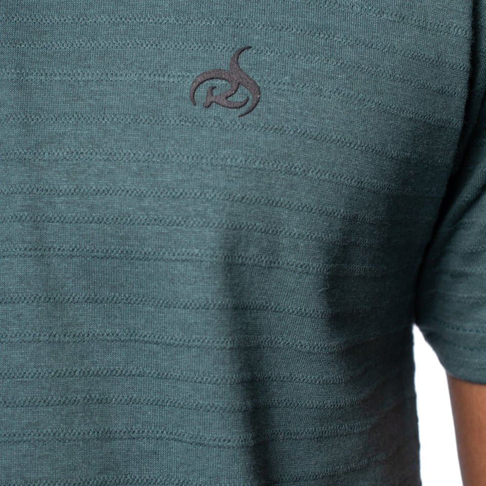Camiseta Masculina Radical Style Texturizada Verde Escuro Verde Escuro 3