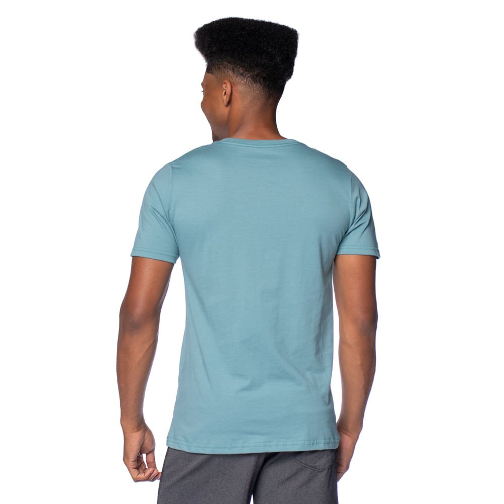 Camiseta Masculina Radical Style Estampa Listras Verde Verde 2