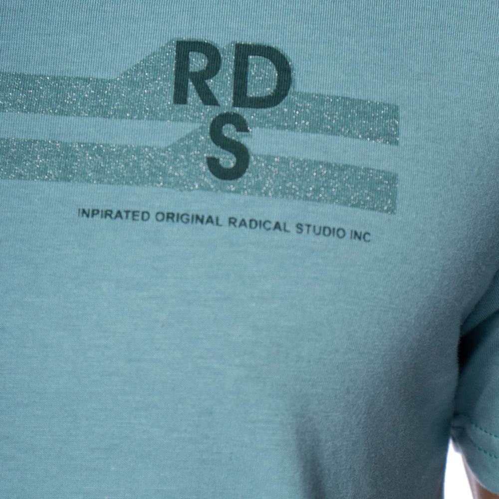 Camiseta Masculina Radical Style Estampa Listras Verde Verde 3