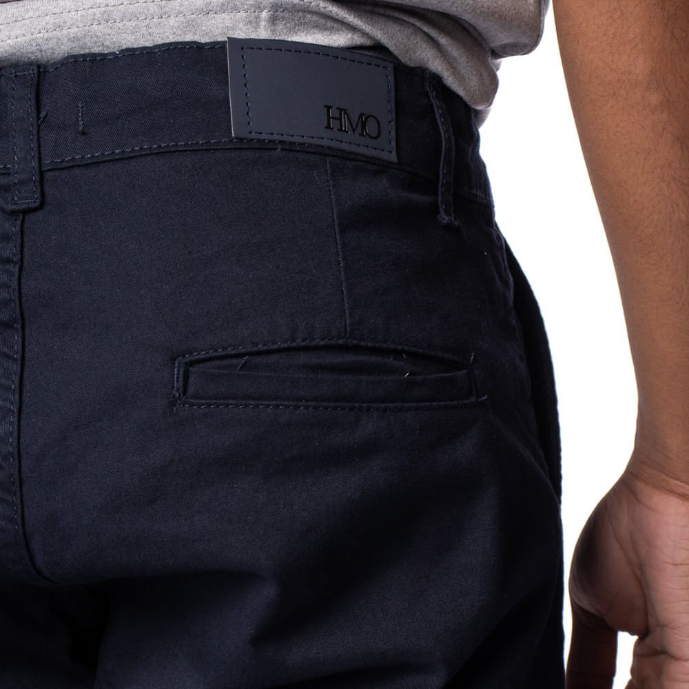 Calça de Sarja Masculina HMO Jeans Chino Marinho Marinho 4