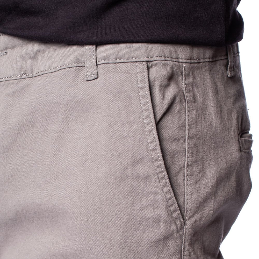 Calça de Sarja Masculina HMO Jeans Chino Cinza Escuro Cinza Escuro 3