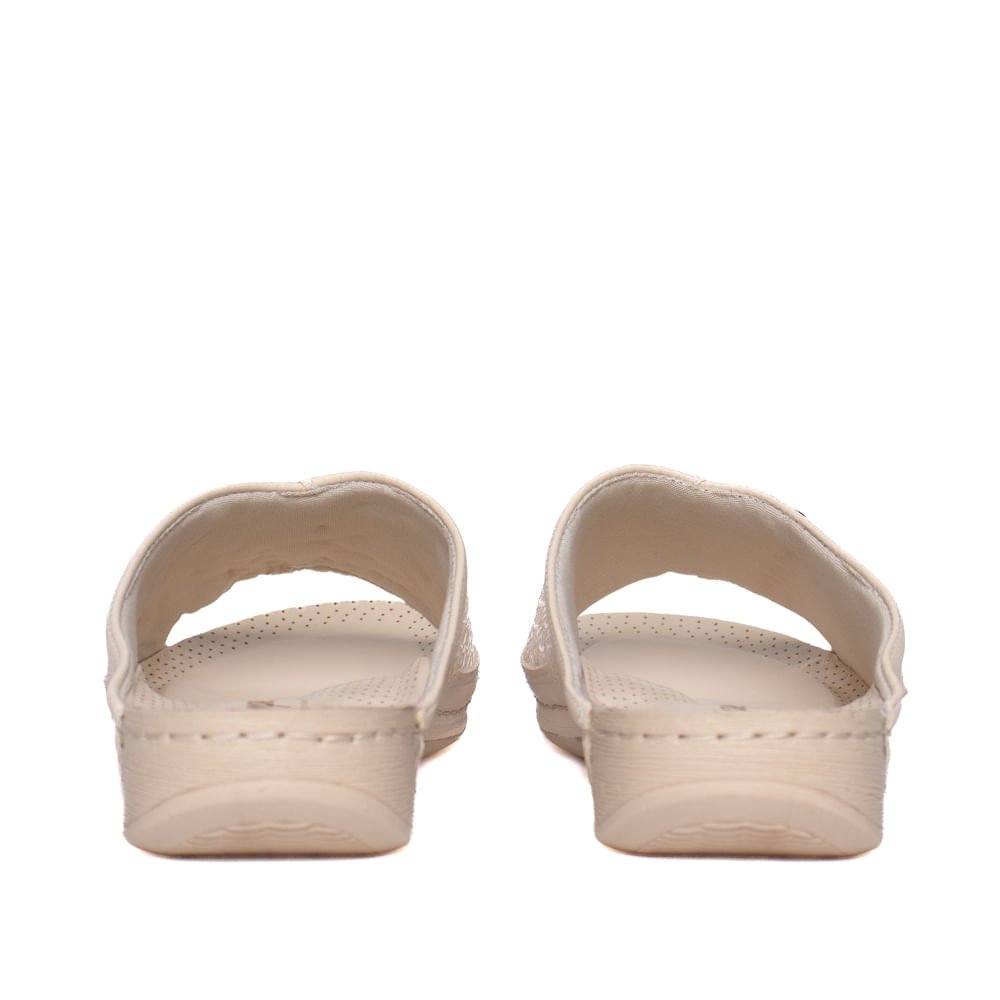 Tamanco Feminino Campesí com Enfeite Bege Bege 3