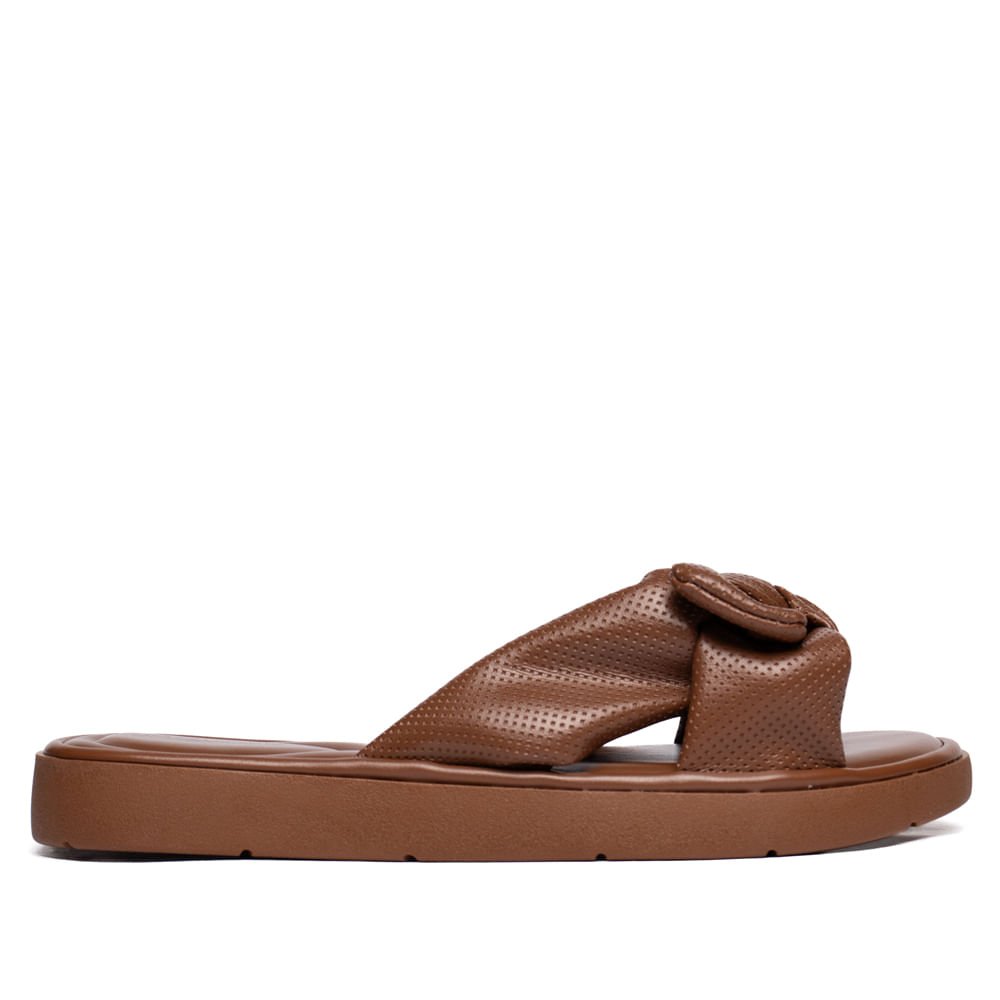 Chinelo Slide Feminino Modare Napa Microfuros Caramelo Caramelo 2