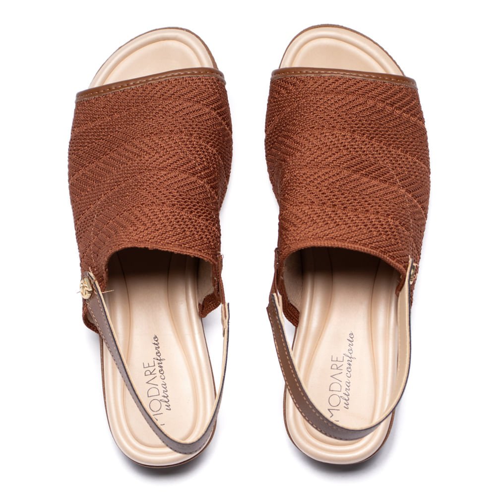 Sandália Feminina Modare Napa Floather Caramelo Caramelo 4