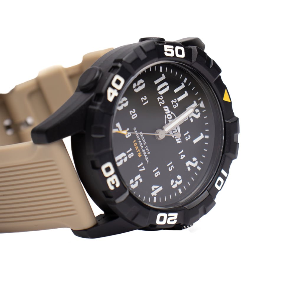 Relógio Masculino Mormaii Esportivo MOPC21JALMX Preto/Bege Preto/Bege 4