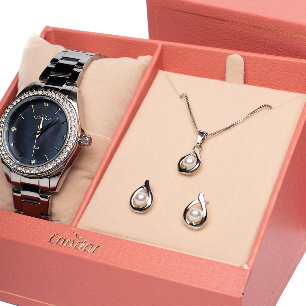 Relógio Feminino Condor Analógico CO2036MYXK Prata Prata 5