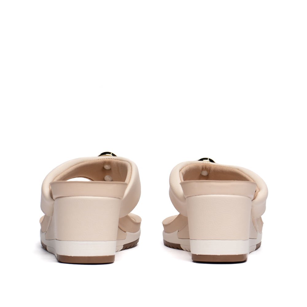 Tamanco Feminino Modare Napa Pedraria Creme Creme 3