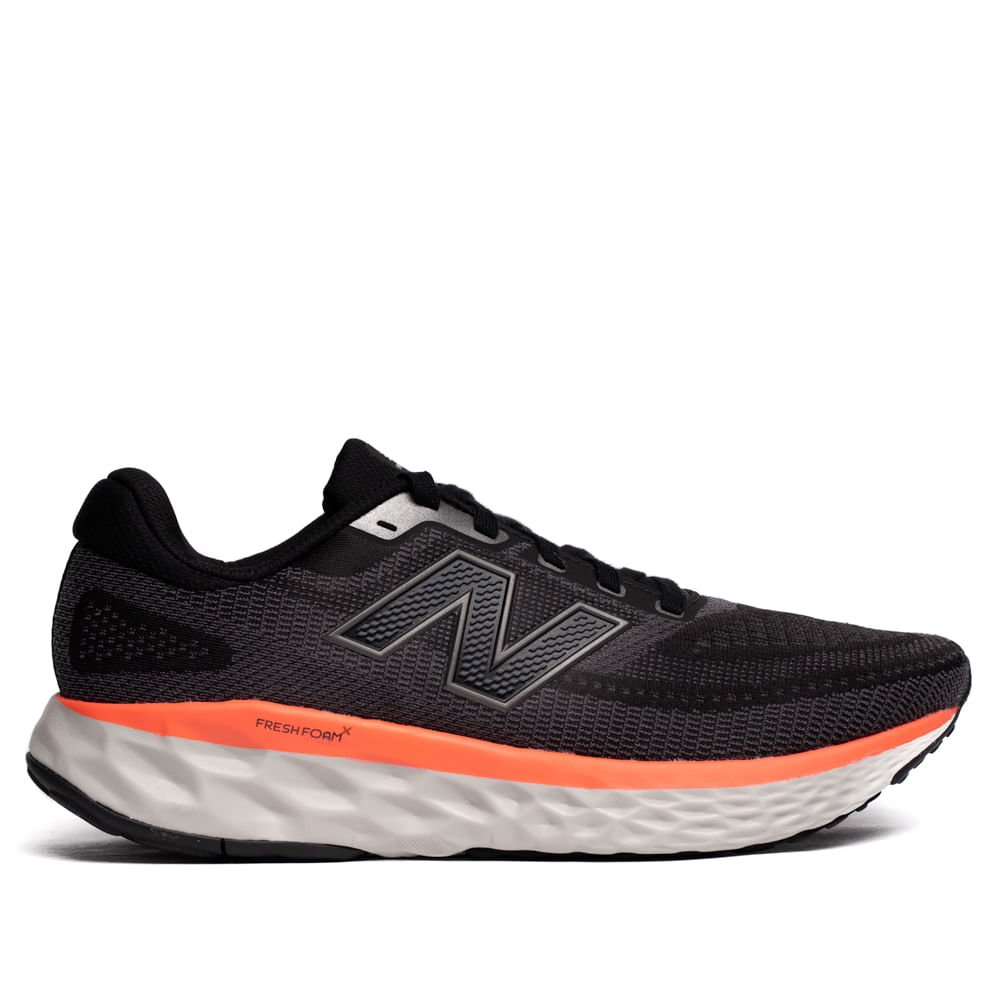 Tênis Masculino New Balance Fresh Foam X Evoz V4 Preto/Coral