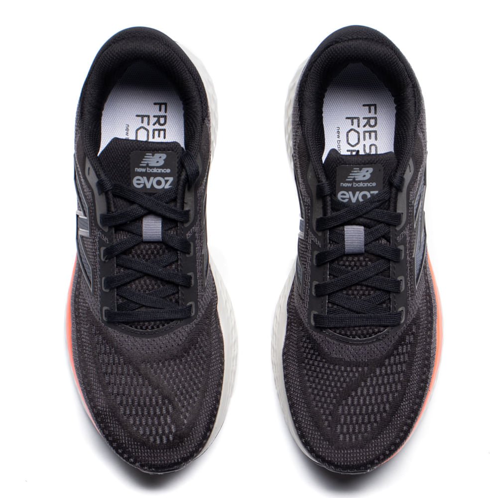 Tênis Masculino New Balance Fresh Foam X Evoz V4 Preto/Coral Preto/Coral 4