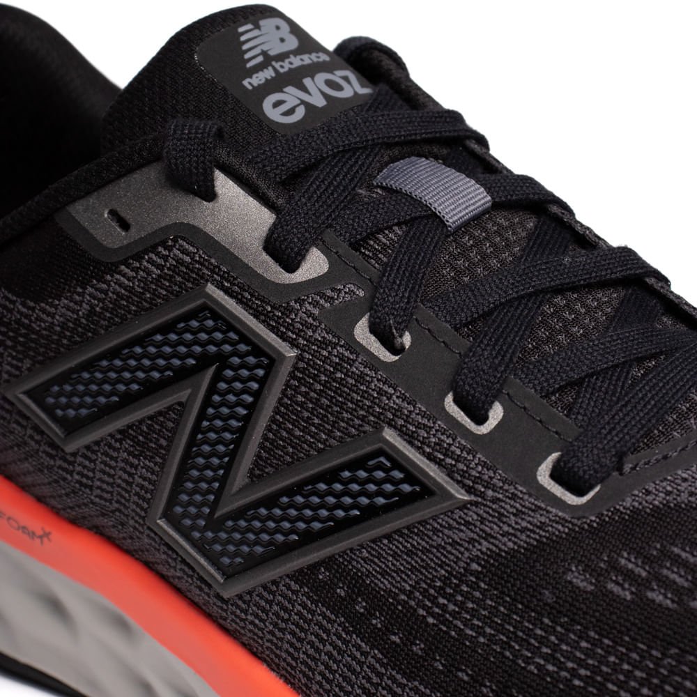 Tênis Masculino New Balance Fresh Foam X Evoz V4 Preto/Coral Preto/Coral 5