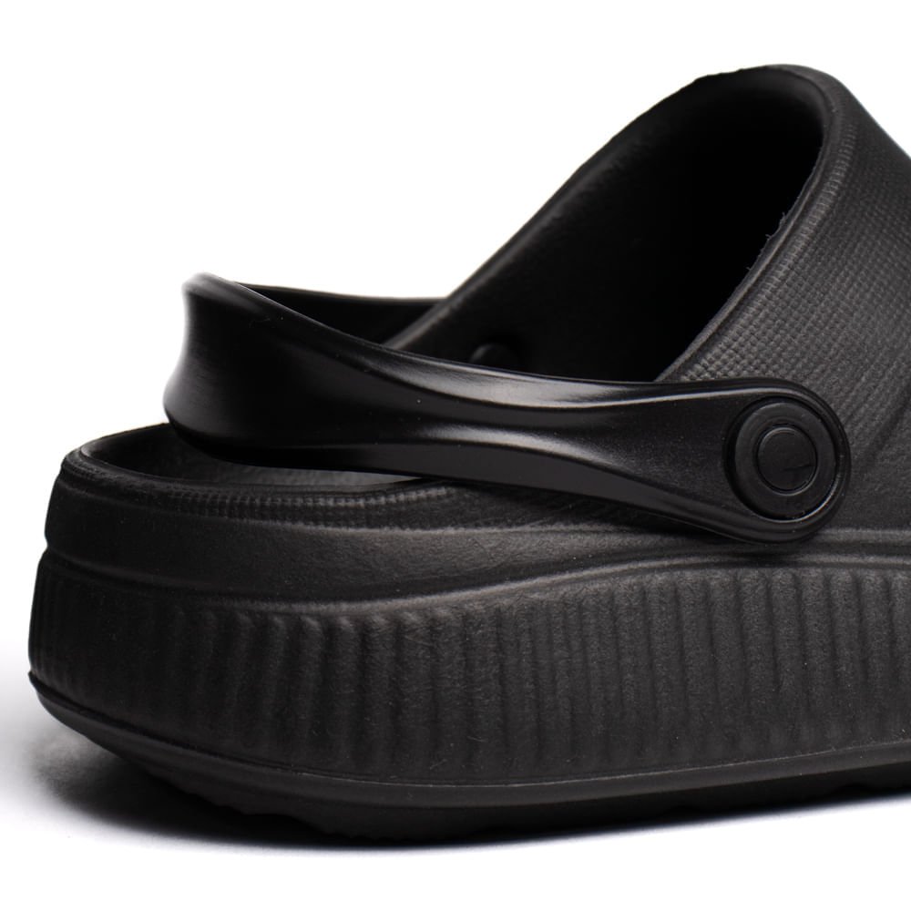 Sandália Babuche Infantil Molekinho Pins Decorativos Preto Preto 6