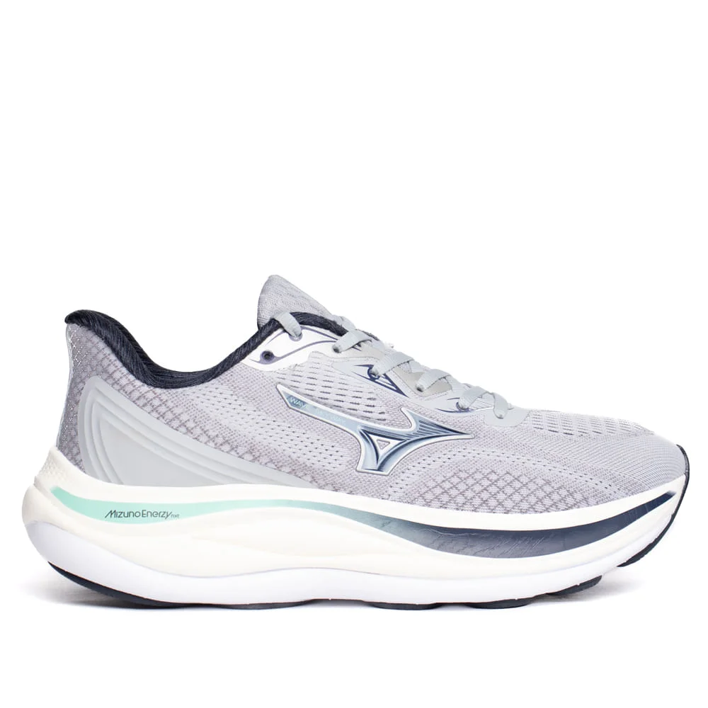 Tênis Masculino Mizuno Wave Skyway Enerzy Next Cinza/Marinho