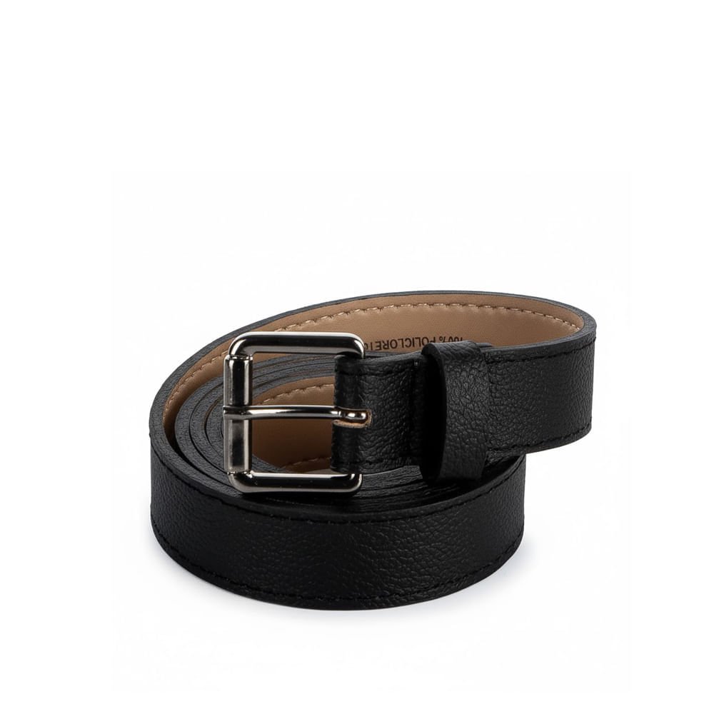 Cinto Feminino Dakota Couro CI005-0001 Fivela Quadrada Preto