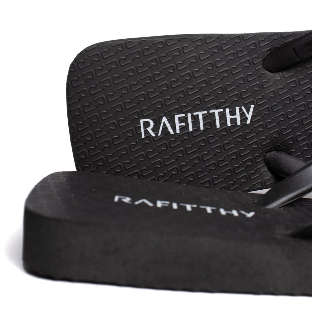 Chinelo Feminino Rafitthy Charm Preto/Dourado Preto/Dourado 5