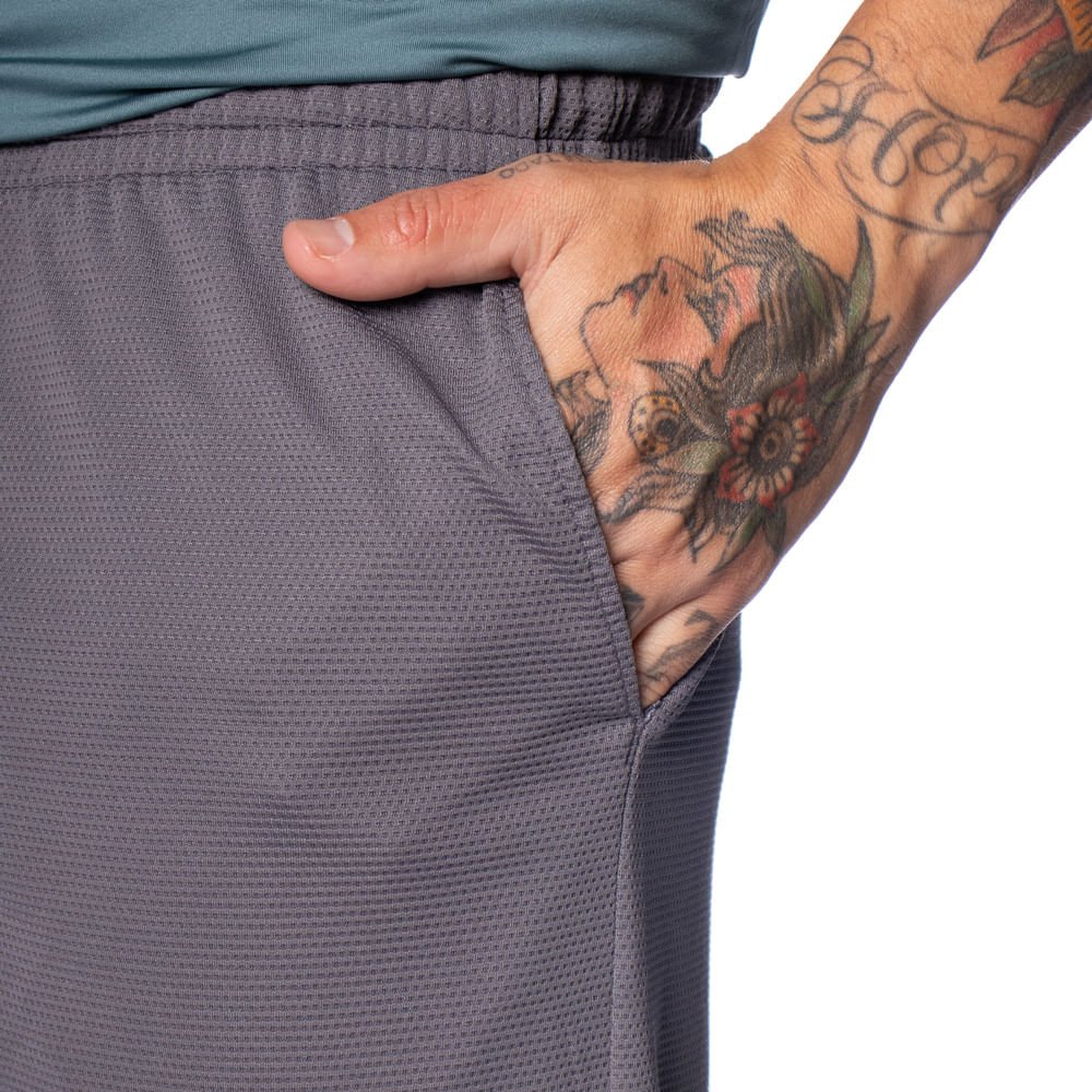 Bermuda Masculina Fila Sport 7.5 Flow Cinza/branco Cinza 3