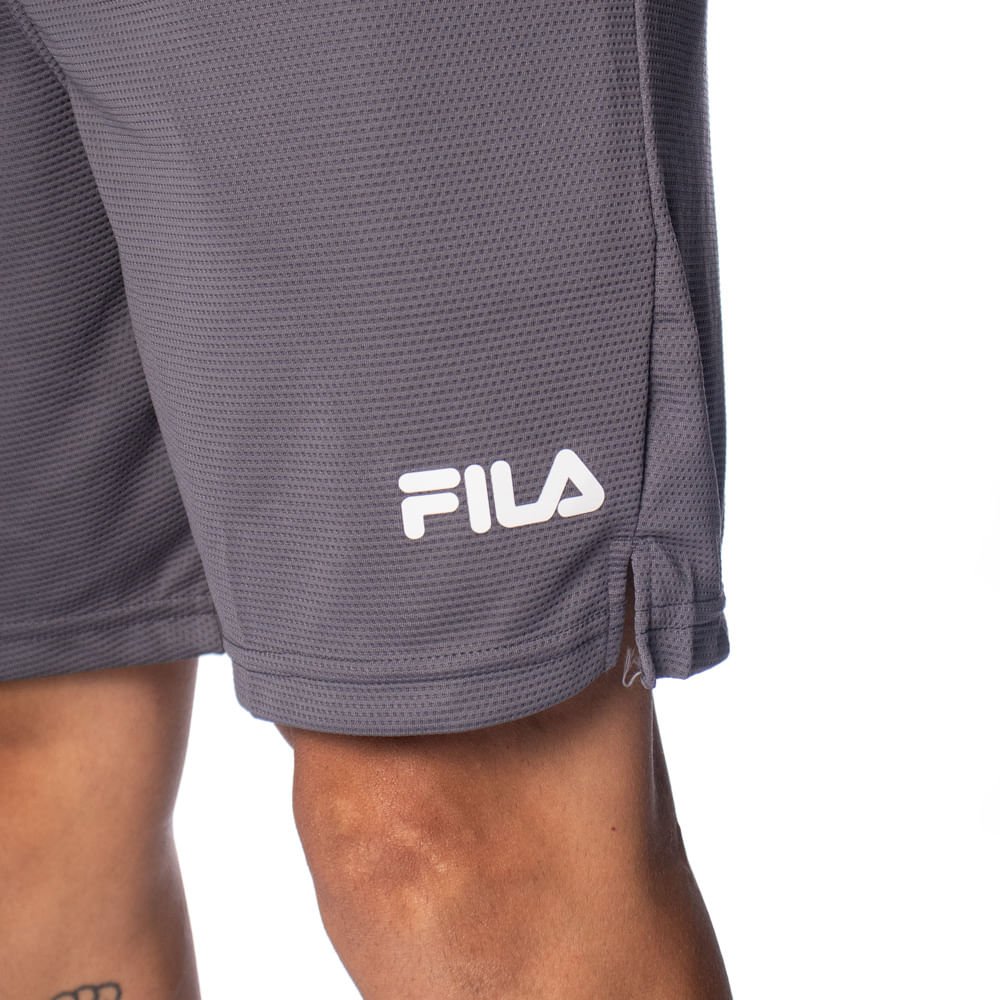 Bermuda Masculina Fila Sport 7.5 Flow Cinza/branco Cinza 4