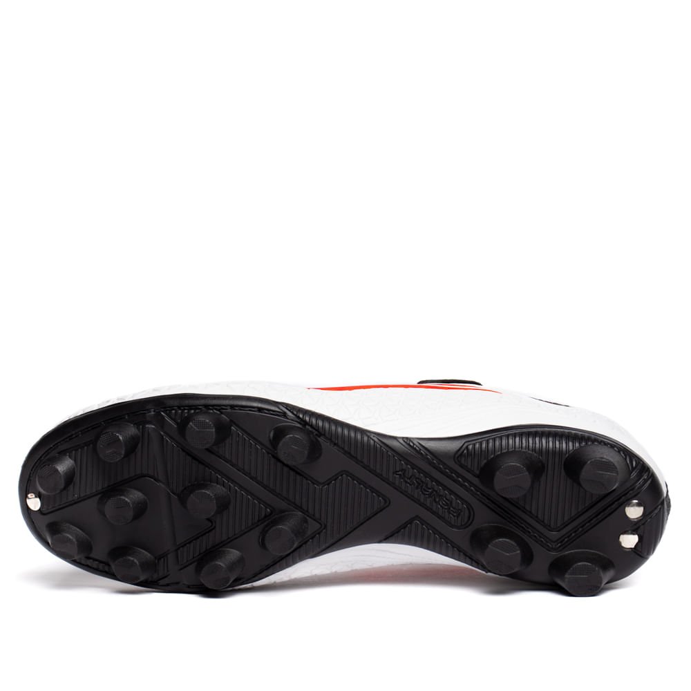 Chuteira Masculina Penalty S11 Locker XXI Branco/Laranja Branco 2