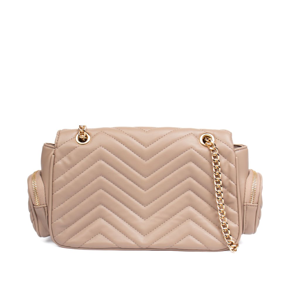 Bolsa Feminina Via Marte Pequena Tiracolo Multipocket Bege Bege 2