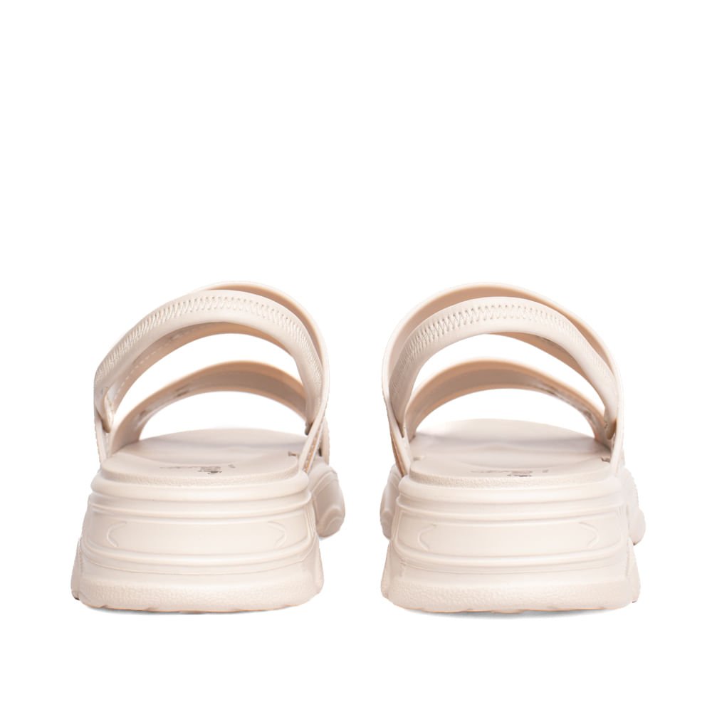 Sandália Feminina Mississipi Flatform Bege/Dourado Bege 3
