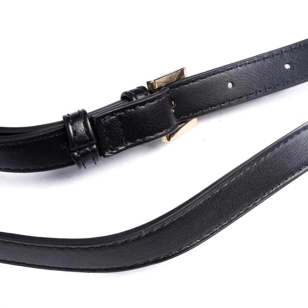 Bolsa Feminina Via Marte Transversal Pequena Napa Preto Preto 5