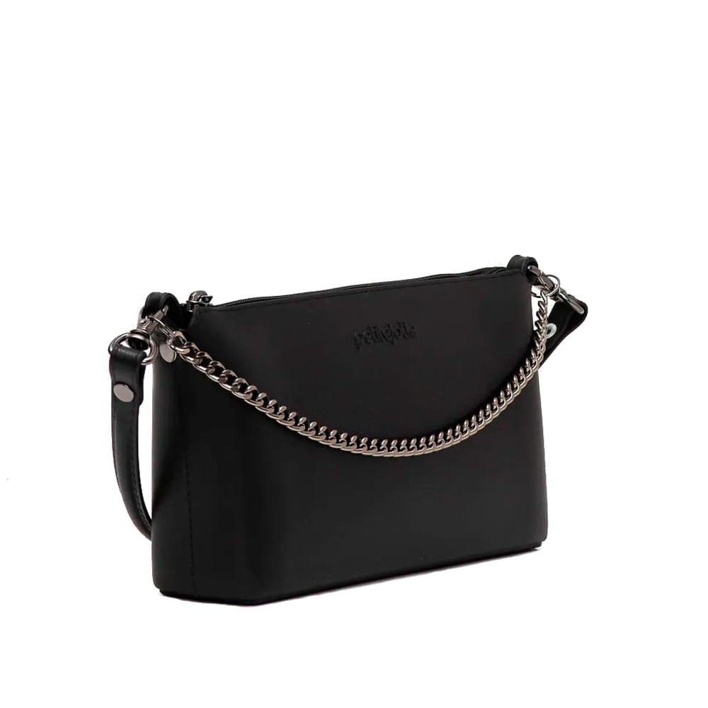 Bolsa Feminina Petite Jolie Pequena Transversal Preto Preto 3