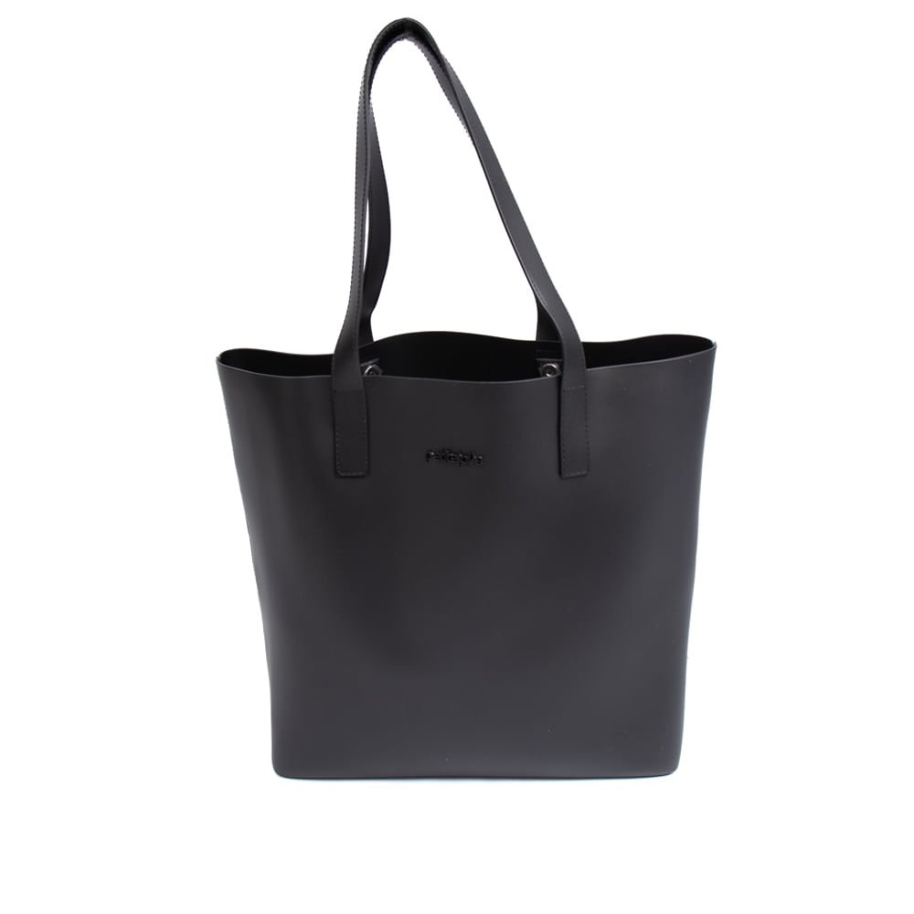 Bolsa Feminina Petite Jolie Tote Grande J-Lastic Preto